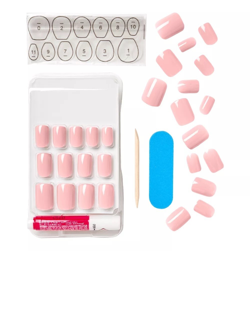 KISS Gel Fantasy ReadyToWear Fake Nails Pink 60674 eBay