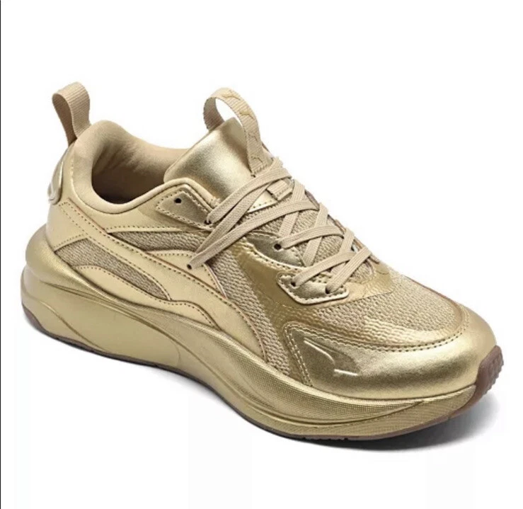 Puma gold sneakers hotsell