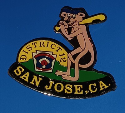 PIN'S PIN PINK PANTHER LA PANTHÈRE ROSE BASEBALL A SAN JOSE CA DISTRICT 12 USA  