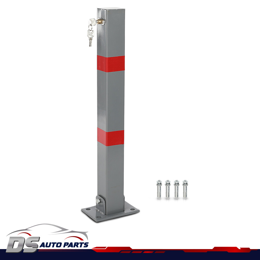 FOLDING PARKING BARRIER LOCKABLE CAR BOLLARD DRIVEWAY CAR SAFETY SECURITY POST