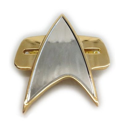 STAR TREK  Uniform Communicator Pin - Metall - ovp rar