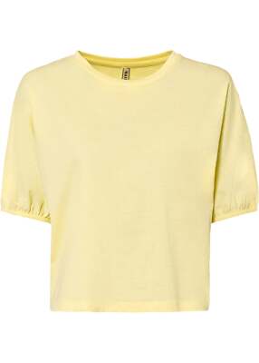 Neu Oversized Shirt Gr. 36/38 Vanillegelb Damenshirt Bluse Tunika Oberteil