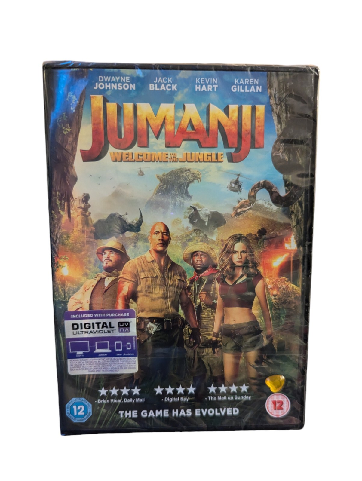 Jumanji - Welcome to the Jungle (DVD, 2018) Dwayne Johnson New & Sealed