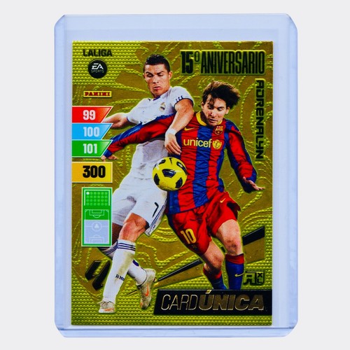 ๐ย ๐ 2023-24 PANINI CARD UNICA 15TH ANIVERSARIO- MESSI - CRISTIANO ๐ย ๐ GOAT