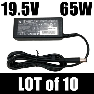 10 Original HP 65W Netzteil 19.5V 3.33A Für EliteDesk 800 G1 G4 Mini PC Schwarz