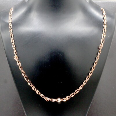Pure Solid Copper Cube Chain Design Women And Men Chain Necklace Copper CPN19