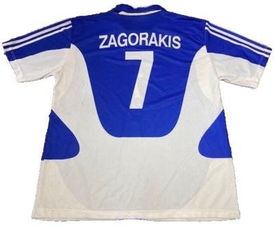 Greece Home Jersey Euro 2004 Theodoros Zagorakis #7 Soccer Jersey