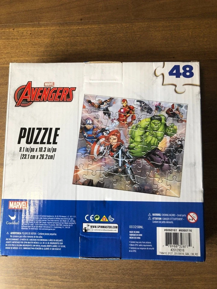 Cartas Marvel (54), Dominó (28), Puzzle (48 piezas) Foto 3 de 4