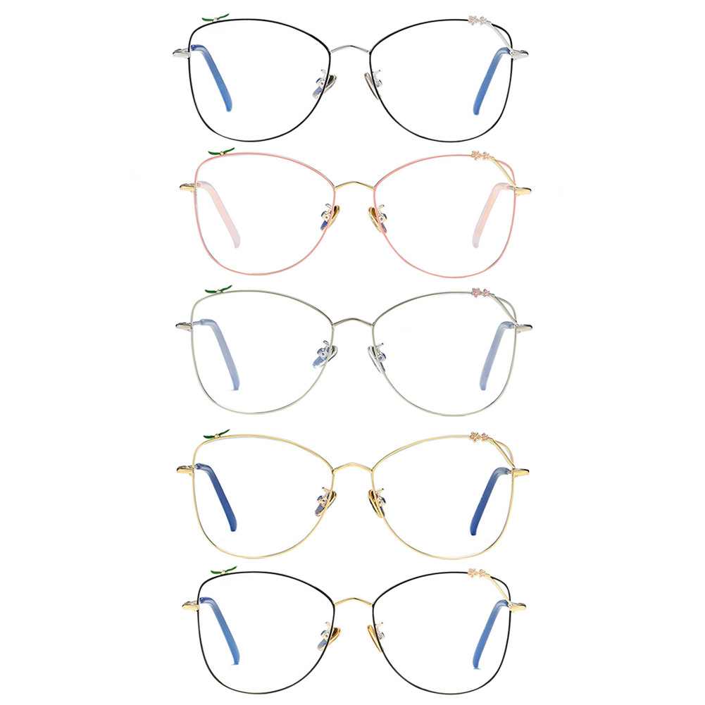 Lightweight Metal Eyewear Reader Goggle Blue Light Filter Men Women Eyeglasses T