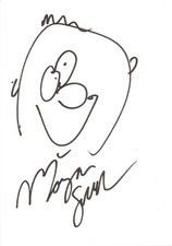 Super *RARE* Morgan Spurlock Authentic Hand Signed Drawing & Autograph [11243]