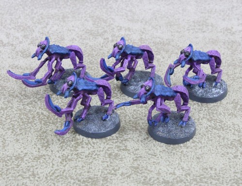 28mm Steampunk VSF SELENITE ALIENS x5 Well Painted Scheltrum Miniatures 26013 - Picture 2 of 3