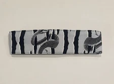 Limited Edition Gray/Navy/Wht SS Vert HB Venomwear Sandana Snakestripe Headband
