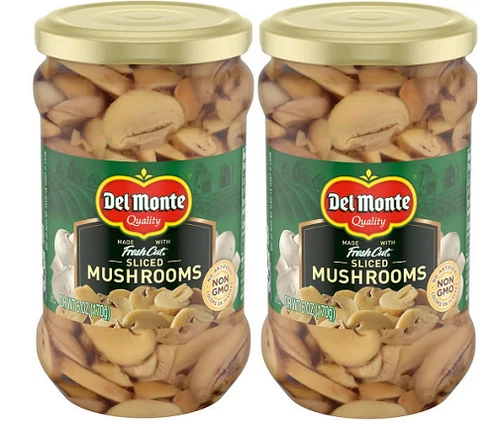 Del Monte Fresh Cut Sliced Mushrooms 2 Pack
