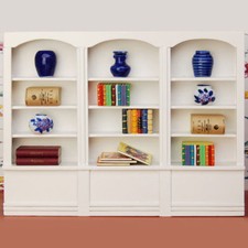 1/12 Dollhouse Miniature Furniture Library Display Bookcase Bookshelf Cabinet
