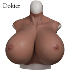 Dokier Z Cup Huge Fake Boobs Silicone Breast Forms Breastplate Bloodshot Skin