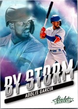 2022 Panini Absolute Baseball By Storm #BTS-5 Adolis Garcia - Texas Ranger GREEN