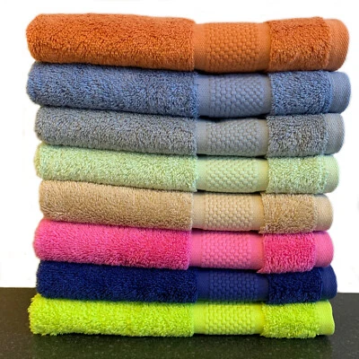 Guest Towels 100% Turkish Cotton 600gsm Small Hand Towel Face Cloth 30 x 50cm