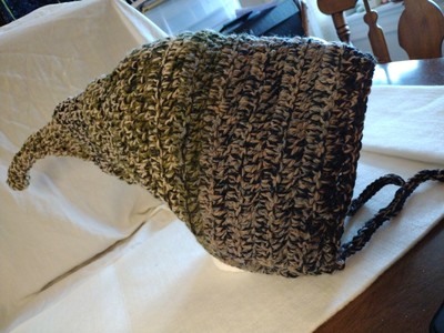 3271 Forest Guide Hood Hat, woodland fairy cosplay, wandering pixie green brown