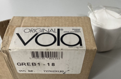 Vola GREB1-18 Waschtischarmatur Auslauf Ersatz Griff  Umrüstset weiss NEU OVP