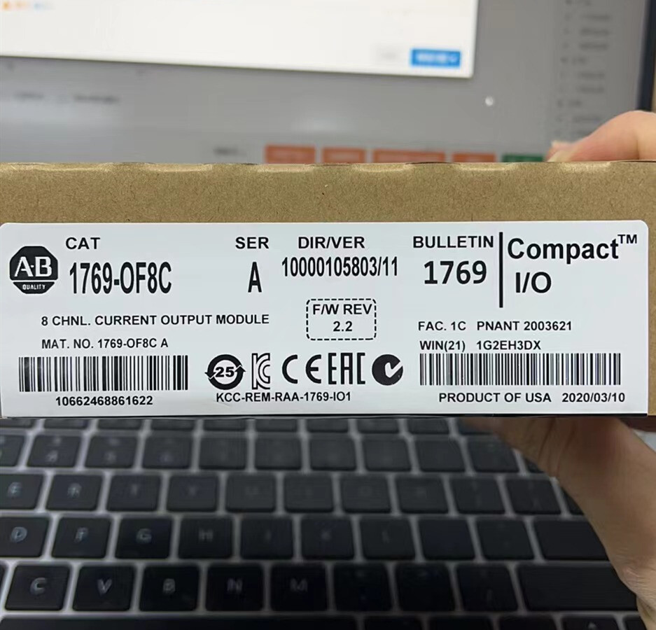 New Factory Sealed AB 1769-OF8C CompactLogix 8 Pt A/O Current