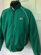 NEW Vintage SWINGSTER Farm Pioneer Seed Green  Jacket Corduroy collar Large
