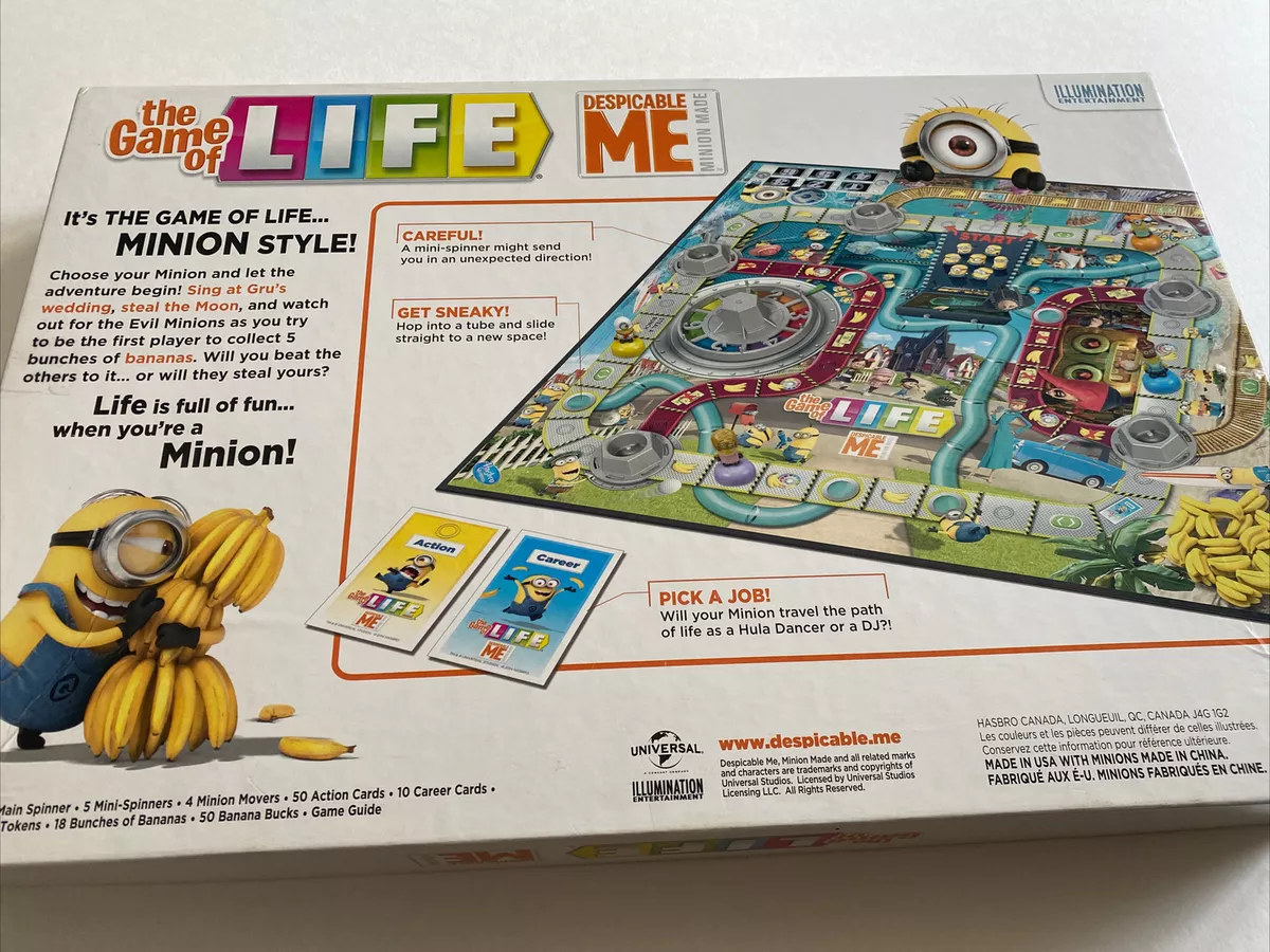 Instructions Rules The Game of Life Despicable Me Minion Made