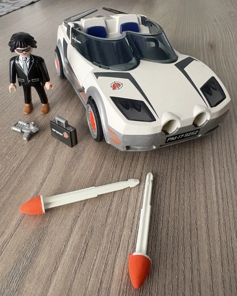 Playmobil Top Agents 9252 - Agentenauto mit Figur, Raketen & Zubehör
