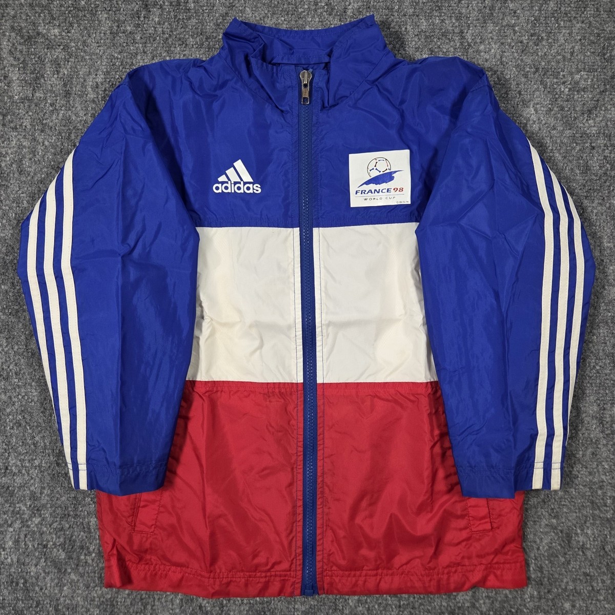 Vtg World Cup France 98 Jacket Youth XL / 7 Windbreaker Soccer