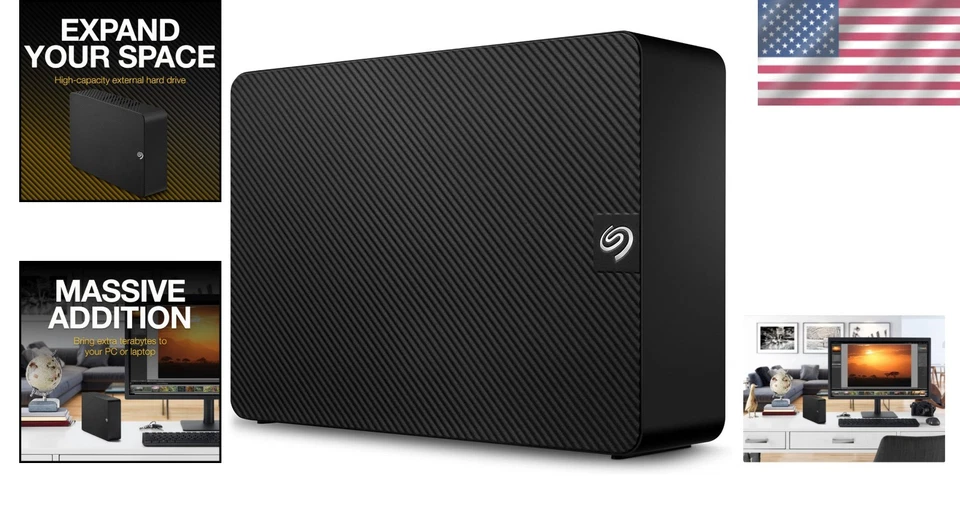 Efficient Expansion 6TB Desktop Hard Drive - Easy Drag-and-Drop File Storage - Image 2 of 4