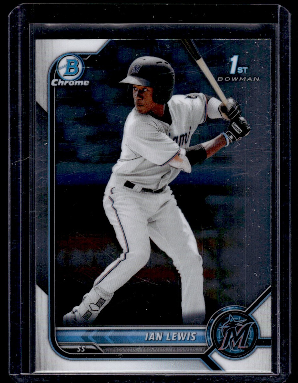 2022 Bowman Sapphire Edition Ian Lewis Miami Marlins #BCP-96