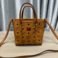 MCM Toni Classic Monogram Print Tote Crossbody Shopping Bag - Very Good #1RG68RS