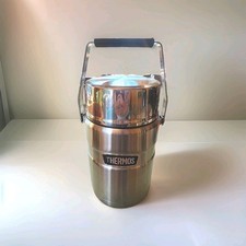 Termo 47 Oz. Almacenamiento de bebidas alimentarias aisladas de acero inoxidable King Boss SK3030 USADO EN EXCELENTE ESTADO