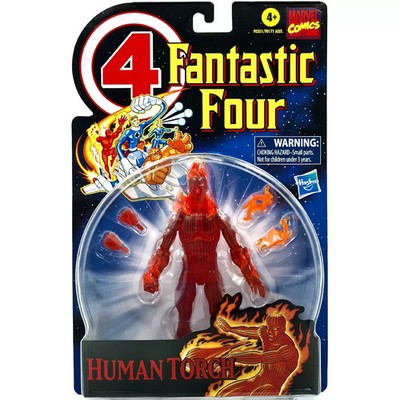 HUMAN TORCH FIGURE 16cm FANTASTIC 4 FOUR 2021 MARVEL COMICS HASBRO NEU OVP RARE