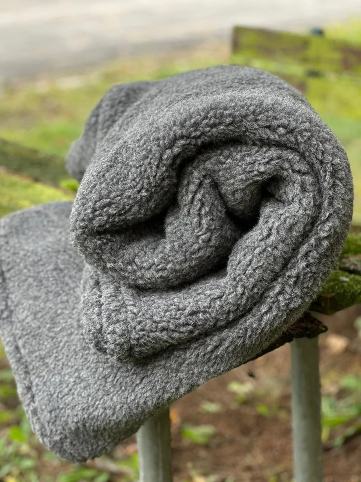 100 % WOLLE Schafwolldecke Merino  160 x 220 cm - Bild 4 von 4