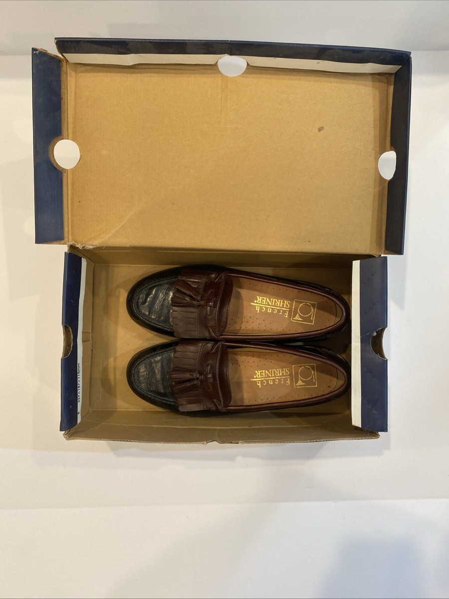 FRENCH SHRINER Mens Leather Slip-ons, New Sz-7.5 Men main image 3