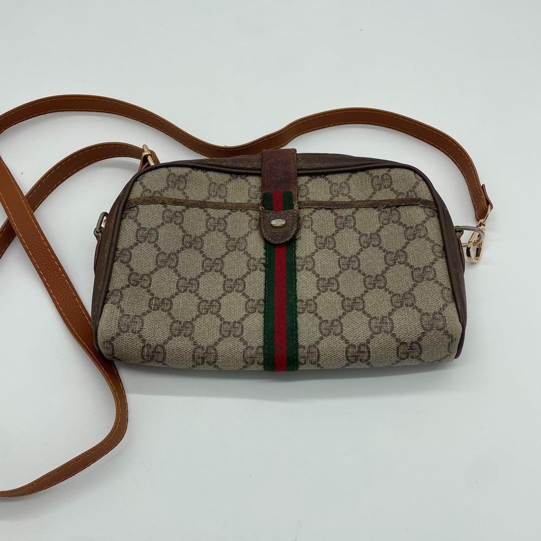 Vintage GUCCI Shelley Shoulder Bag 2-Way Style Imported From Japan