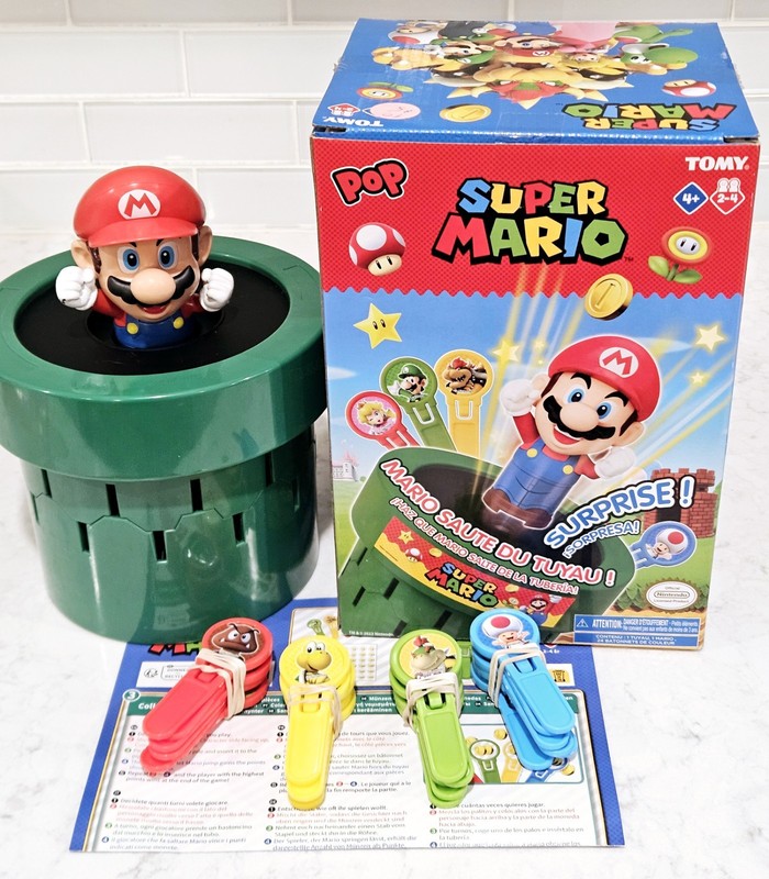 TOMY Super Mario Surprise Pop Up Game TESTED WORKS Collectors Item 