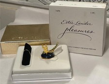 Estee Lauder Pleasures Precious Dragonfly Solid Perfume Compact NIB Enamel R/S