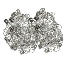 100PCS/Set Durable Silver D-Ring Strap Photo Hangers Hooks Kit with Screws