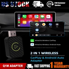 Plug-and-Play Wireless USB CarPlay Adapter for iPhone/Apple – No Wires Needed