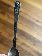 Vintage GERBER Baby Spoon Winthrop Silver Plate Long Handled Baby Face Spoon