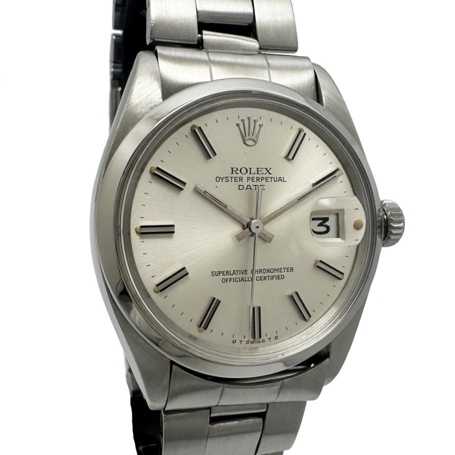 ROLEX Oyster Perpetual Date 1500 Automatic Cal.1570 Silver Dial Men's Watch image 2