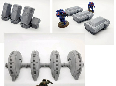 Sci fi terrain pack #4 28mm terrain FAST SHIP|Alternate Wargaming Miniature