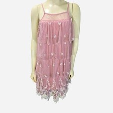 Pink and white Lace Dress