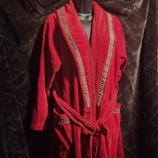 Cabernet Red Robe Size Large Long Sleeve Pockets Vintage