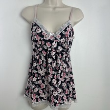 Y2K Babydoll Fairy Grunge Coquette Romantic Floral Lace Cami Womens Small