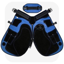 Pro Farrier Apron Leather Cordura Adjustable Blacksmith Chaps Hoof Trimming