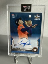 JEREMY PENA 2022 Rookie Card RC Topps Now World Series Champions #WS-11 AUTO /49. rookie card picture