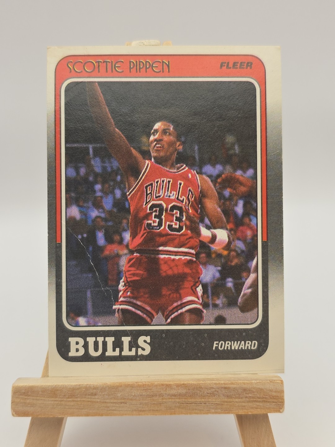 Scottie Pippen RC 1988 Fleer #20 Last Name Misspelled on Back As Pippin