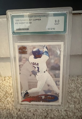 #ad #ad 1999 Pacific Paramount Sammy Sosa #52 Copper Advanced Grading 9.0 $12.99